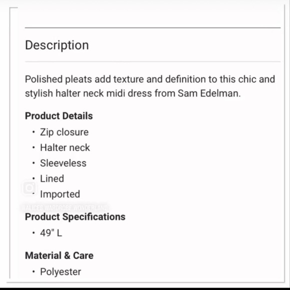 Sam Edelman Halter neck midi dress - Picture 7 of 7